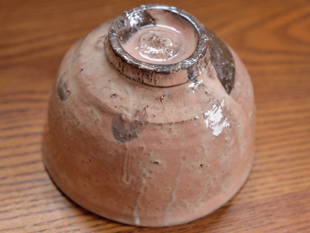 陶兵衛粉引の枇杷色