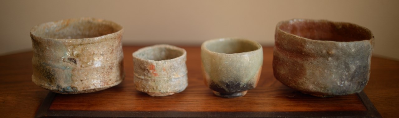 信楽茶碗のコレクション