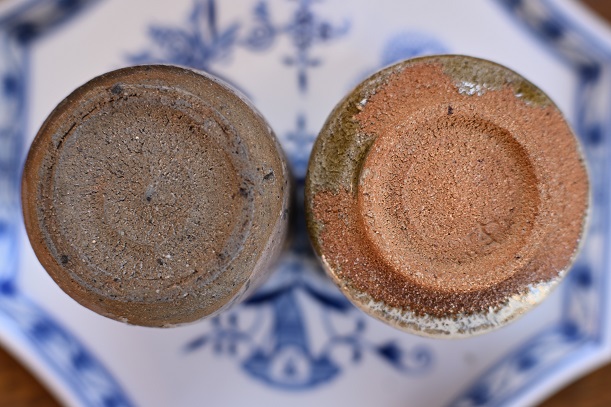 湯呑みの土を比較する