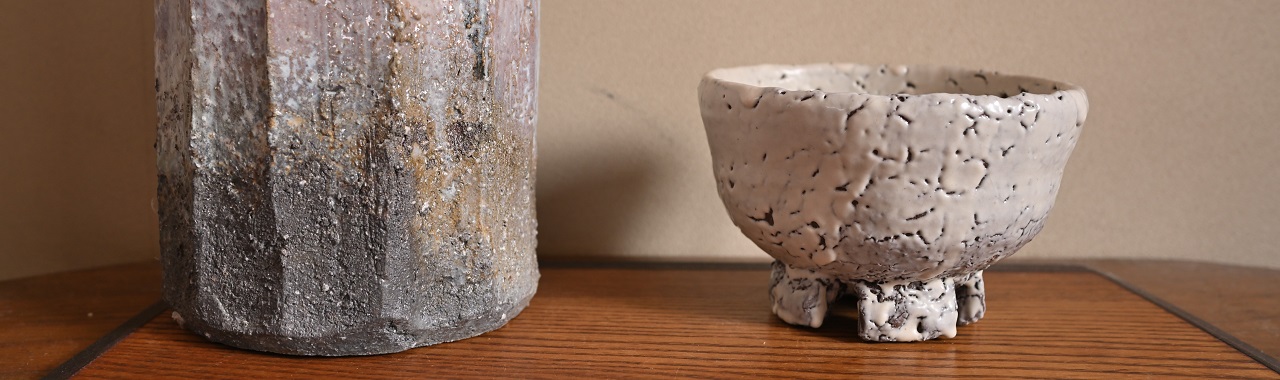 藤村小春さんの鬼萩茶碗