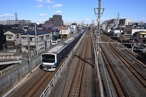 JRにかかる鉄橋より