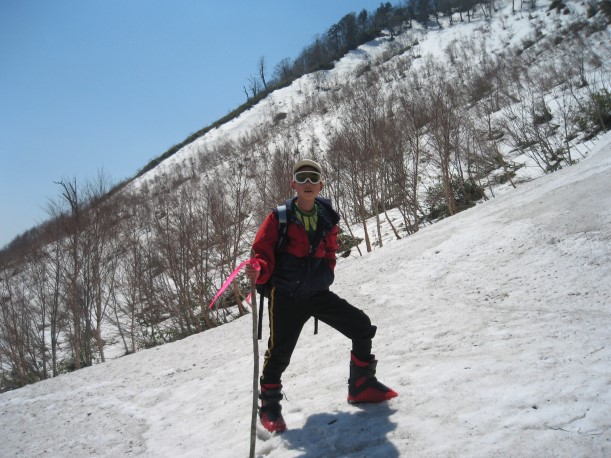 小白森山の雪稜