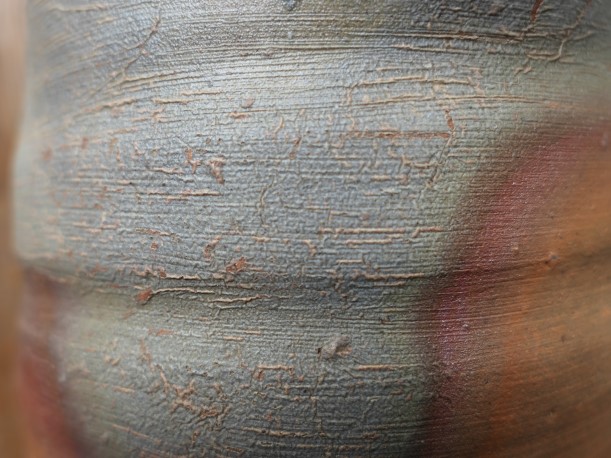 中村真 備前茶碗のメロン肌