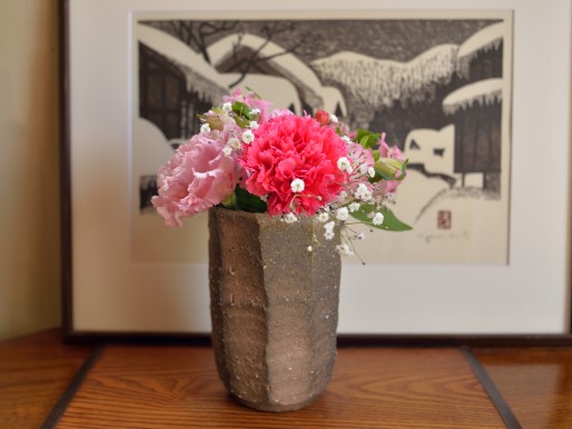 神山清子さんの信楽花入