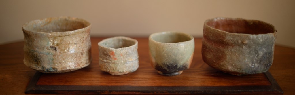 信楽の茶碗とぐい呑み