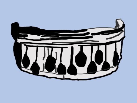 陶片のイラスト