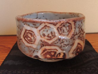 加藤清三作 鼠志野茶碗