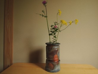 川端文雄 備前花入