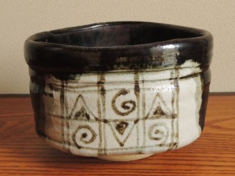 守谷宏一 黒織部茶碗