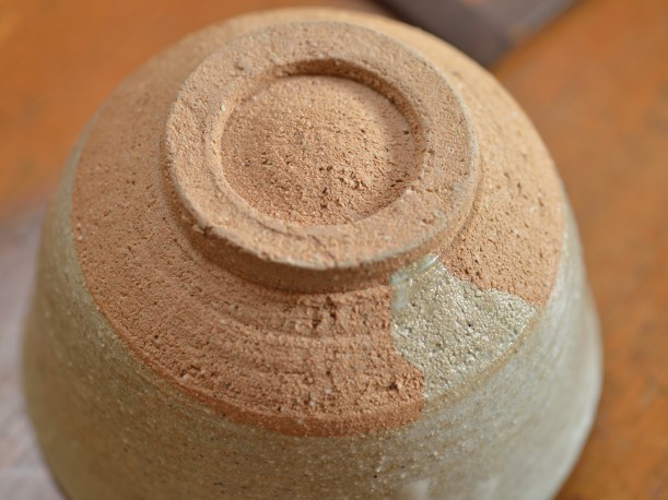 自作の奥高麗茶碗