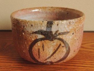 窯変志野茶碗