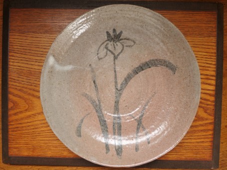 唐津の皿 あやめ