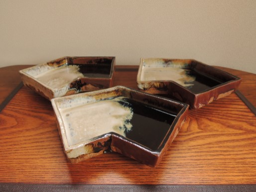 岡本作礼 掛分結文向付