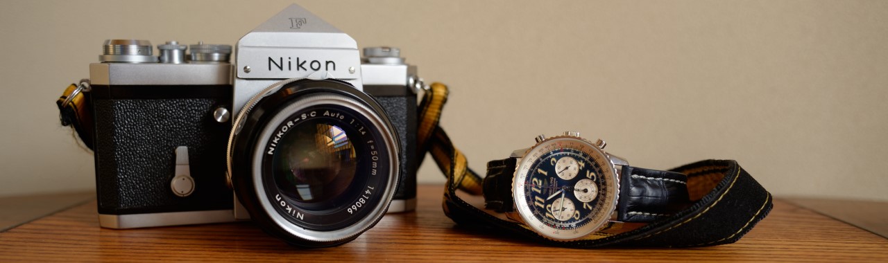 ニコンFとブライトリング